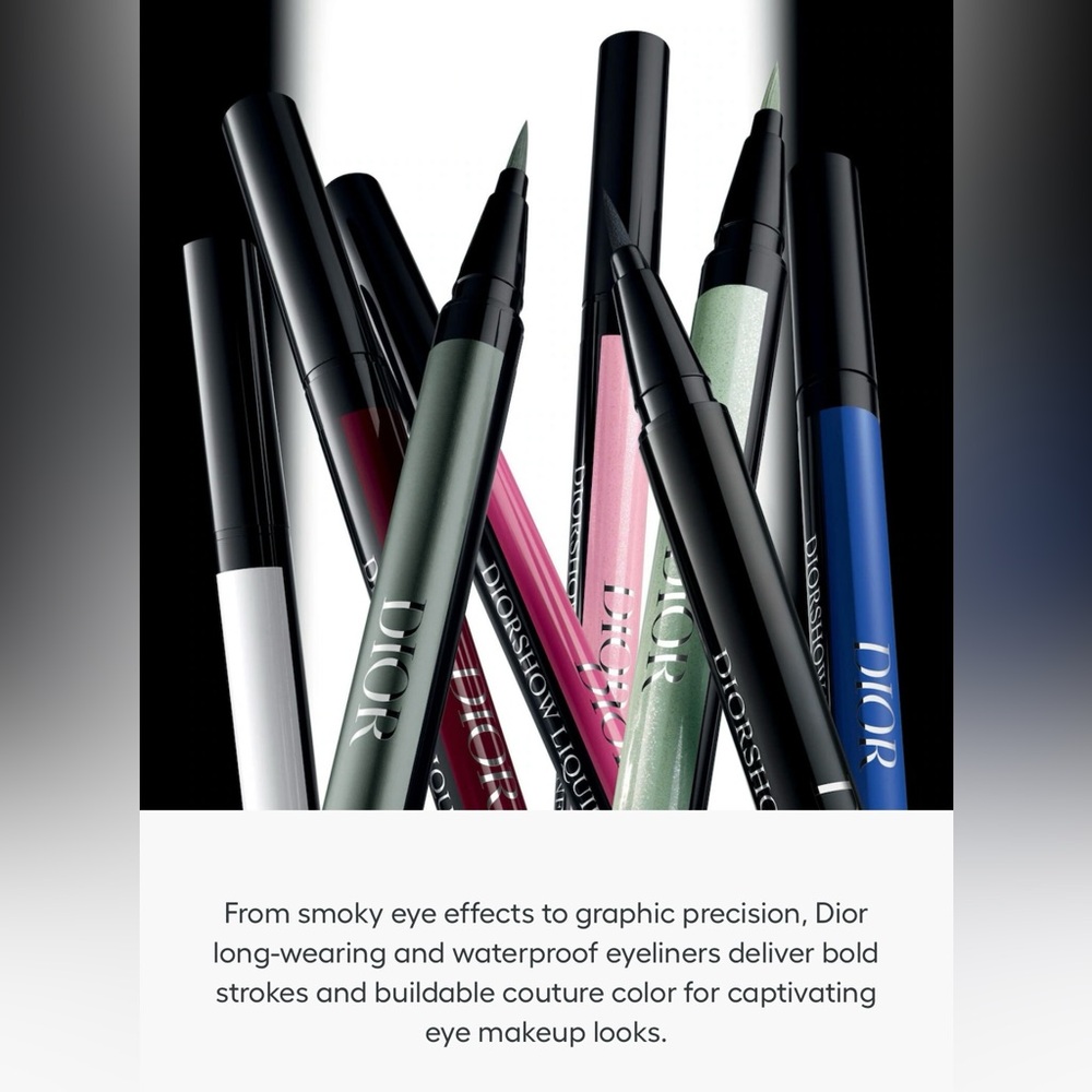 🌸New Dior Diorshow Waterproof Liquid Eyeliner #181 “Satin Indigo”🌸 - Picture 4 of 10